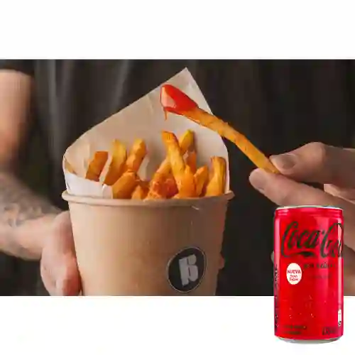 Combo Papas a la Francesa + Coca Cola Sin Azúcar 235ML