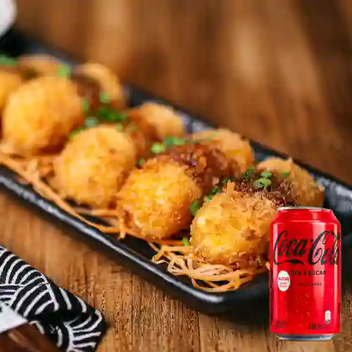 Combo Croquetas de Cangrejo + Coca Cola Sin Azúcar 330ML