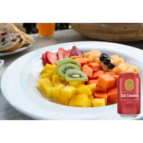 Combo Bowl de Fruta Fresca + Club col. Roja Lta 330ml