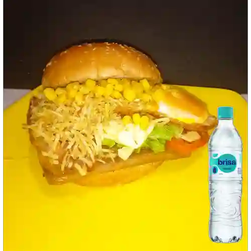 Combo Super Burguer Criolla + Brisa Sin Gas 600ml