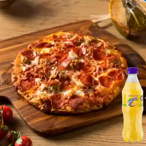Pizzeta Tradicional de Jamón Salami +Quatro Org 400ML