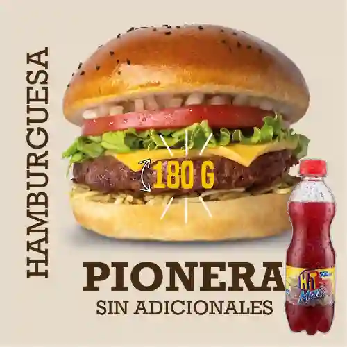 Combo Hamburguesa Pionera 180 G + Jugo Hit Mora 500 ml