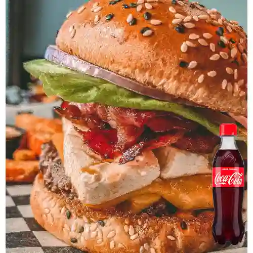 Combo Burger Phili Bacon +Cocacola Orig 400ml