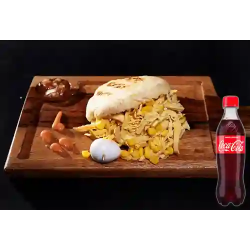 Combo Arepita Ranchera +Cocacola Orig 400ml