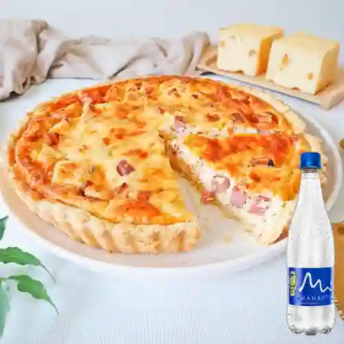 Combo Quiche Mixto + Manantial Sin Gas 600 ml