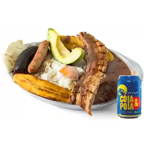 Combo Mini Paisa Bandejita Niños + Refajo Cola&Pola 330ml