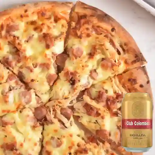 Combo Pizza Especial + Club col. Dorada Lta 330ml