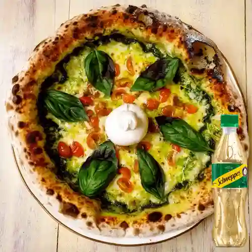 Combo Pizza Burrata Caprese + Schweppes Ginger Ale 400ML