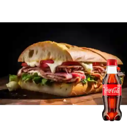 Combo Sándwich de Jamón de Pavo +Cocacola Orig 250ML