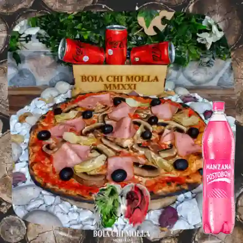 Capricciosa - 41Cm - 8Porciones +Manzana 1.5Ml
