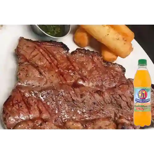 Combo Carne Asada + Hit Naranja 400 ml