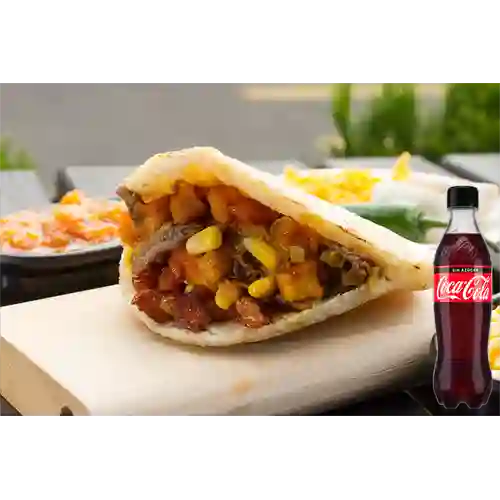 Combo Arepa Campesina + Coca-Cola Sin Azúcar 500 ml