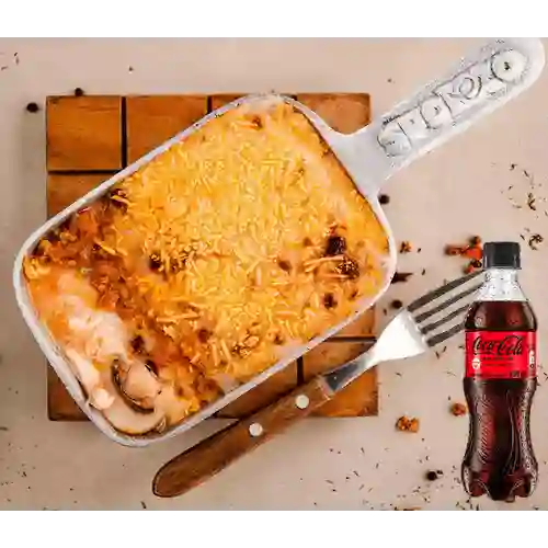 Combo Lasaña Mixta + Coca Cola Sin Azúcar 400 ml
