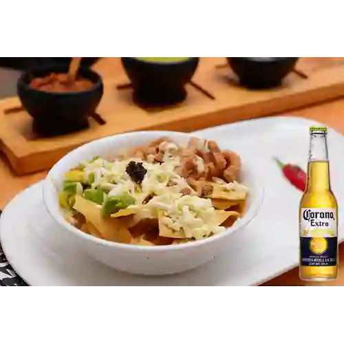 Combo Sopa Azteca + Corona 355ml Botella