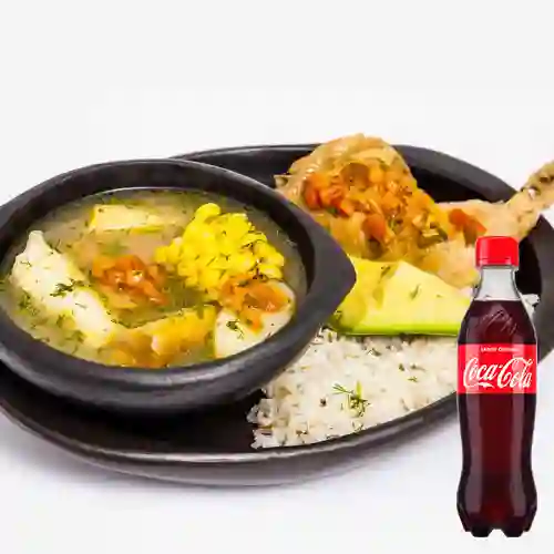 Combo Sancocho de Gallina Criolla + Coca Cola 400 ml
