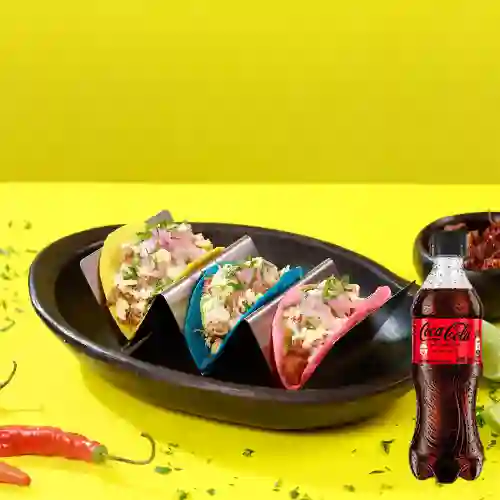 Combo Tacos + Coca Cola Sin Azúcar 400 ml