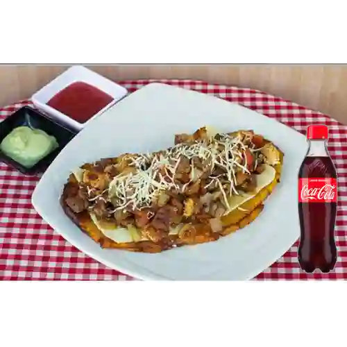 Combo Patacón Mixto + Gaseosa Coca-Cola