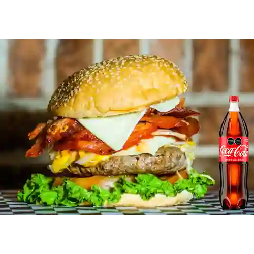 Combo Hamburguesa Multifamiliar +Cocacola Orig 1.5l