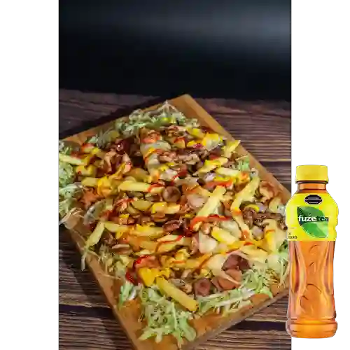 Combo Salchipapa Especial + Fuze Tea Limón 400ML