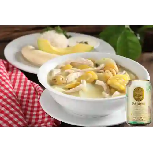 Combo Ajiaco + Club Colombia Dorada 330 ml