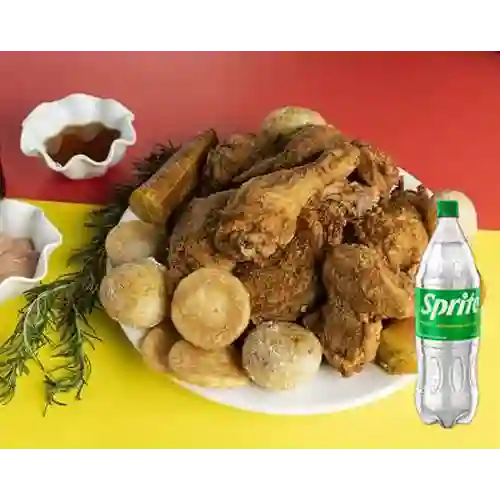 Combo Pollo a la Broaster + Sprite Original 1.5Lt