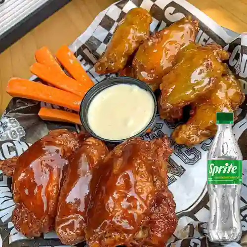 Combo Alitas X12 + Sprite Original 400ml