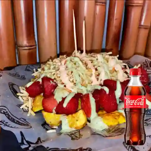 Combo Salchi Costilla + Coca Cola Original 400ml