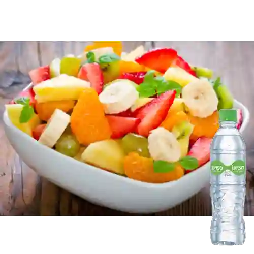 Combo Bowl Frutas + Agua Brisa con Gas 600 ml