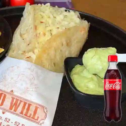 Combo Burrito Arroz + Coca-Cola Sabor Original 400 ml