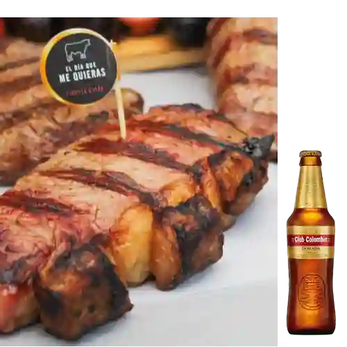 Combo Bife de Chorizo + Club col. Dorada Bot. 330ml