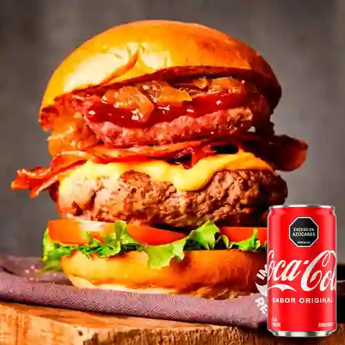Combo Hamburguesa Ranchera + Coca Cola Original 235 ml
