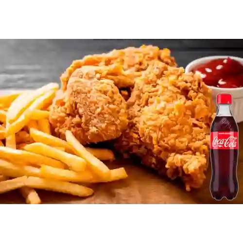 Combo 1/2 Pollo Broaster +Cocacola Orig 400ml