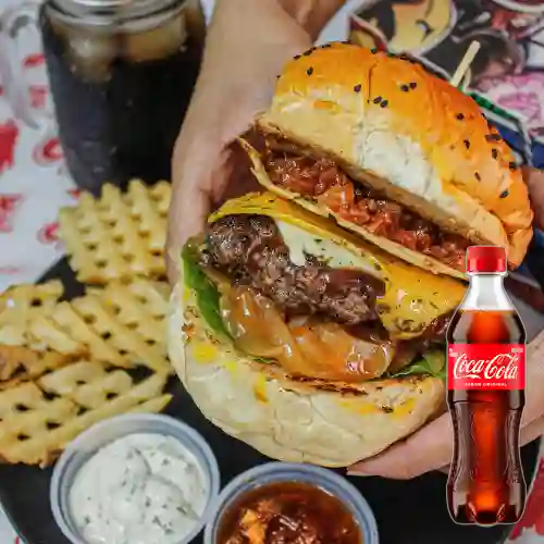 Combo Flash Burger + Coca Cola Original 400 ml