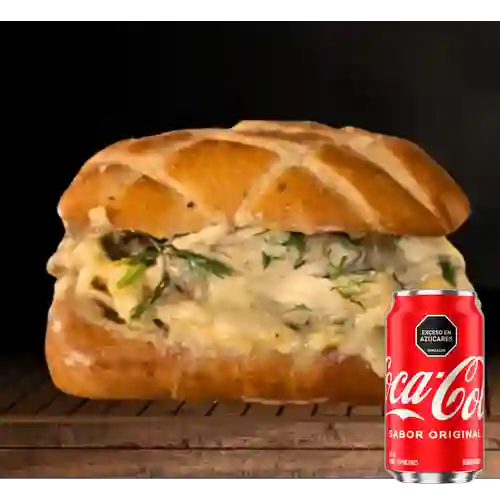 Combo Sánduche Pollo Cremoso +Cocacola Orig 330ML
