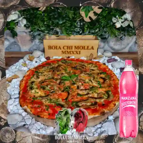 Funghi - 35Cm - 6Porciones +Manzana 1.5Ml