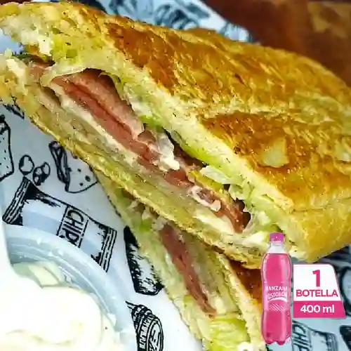 Combo Sándwich Cubano + Postobón Manzana 400 ml