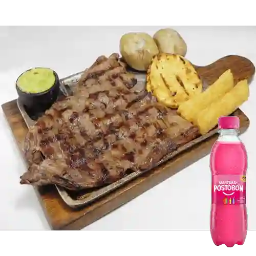 Combo Carne Asada Especial + Postobon Manzana 250ml
