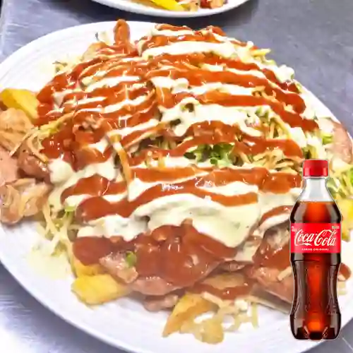 Combo Salchipapa Super Street +Cocacola Orig 400ml