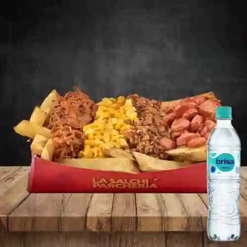 Combo Salchi Mega + Brisa Sin Gas 600ML