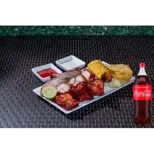 Combo Bandeja Mixta Recargada + Coca Cola Original 2.5 l