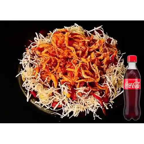 Combo Salchipapa Mega Bulldog +Cocacola Orig 400ml