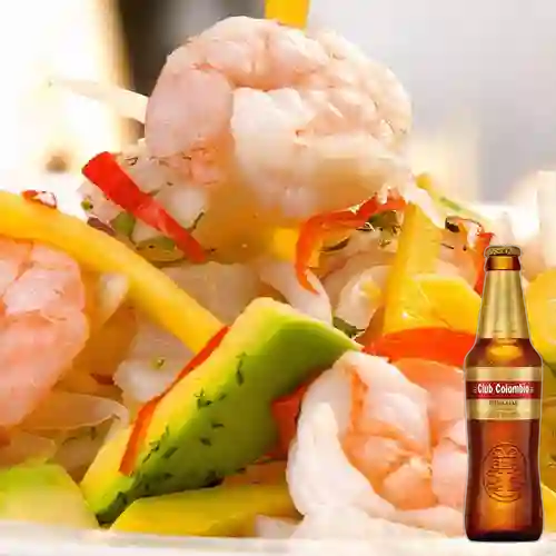 Combo Ceviche de la Casa + Club col. Dorada Bot. 330ml