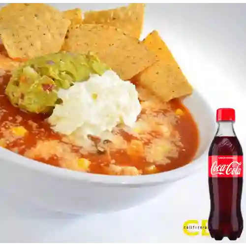 Combo Tortilla Soup + Coca Cola 400 ml