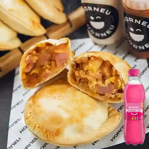 Combo Empanada Trigo Hawaiana +Postobón Manzana 250ml