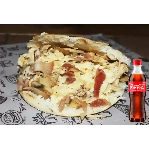Combo Arepa de la Casa + Coca Cola Original 400 ml