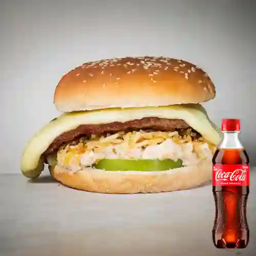 Combo Hamburguesa Solo Queso +Cocacola Orig 400ml