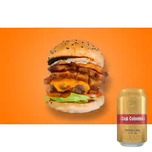 Combo Parcera + Cerveza Club Colombia Dorada Lta 330ml