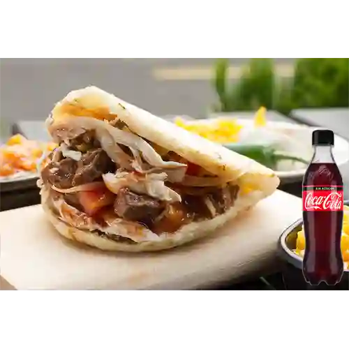 Combo Arepa Mixta + Coca-Cola Sin Azúcar 500 ml