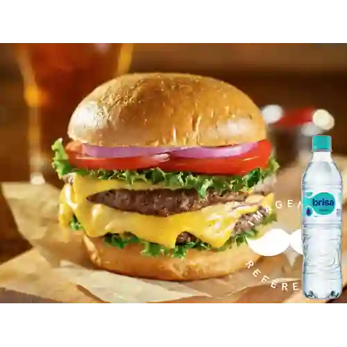 Hamburguesa Doble Carne Especial +Brisa S/gas 600ML