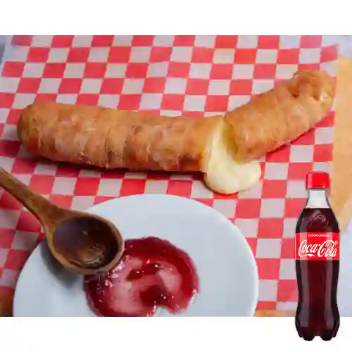 Combo Palo con Queso Mozzarella + Cocacola Orig 400 ml